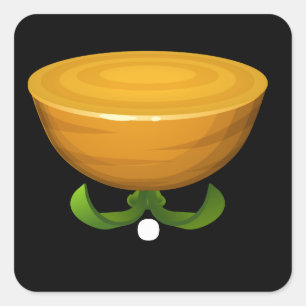 Möbel mit Krautartensieb Quadratischer Aufkleber