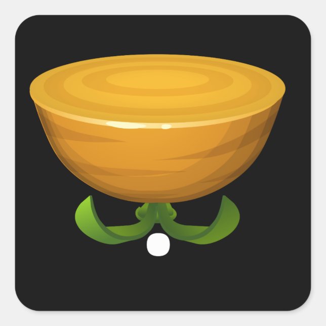 Möbel mit Krautartensieb Quadratischer Aufkleber (Vorderseite)