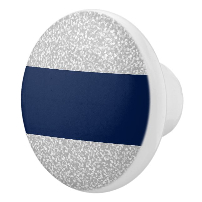 Möbelknöpfe für Silber und Navy-Keramik Keramikknauf (Rechts)