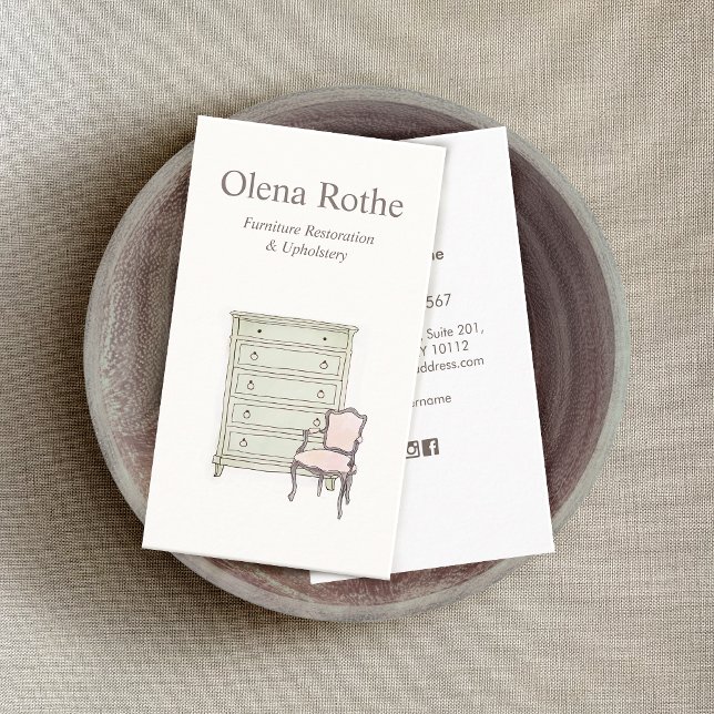 Möbelreparatur, Veredelung, Restaurierung Visitenkarte (Von Creator hochgeladen)