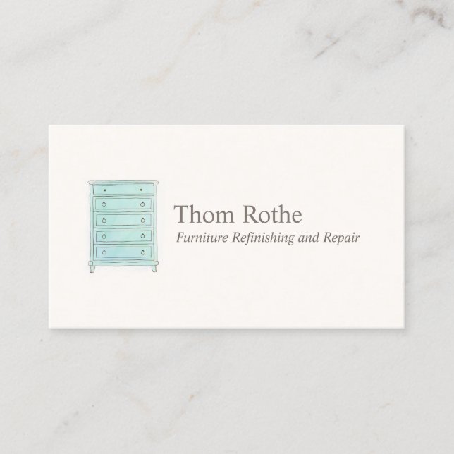 Möbelrüsterkasten, die Karte nennen (Vorderseite)