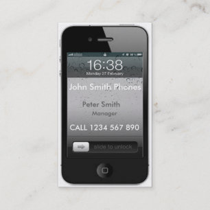 Mobil téléphonent le carte de visite