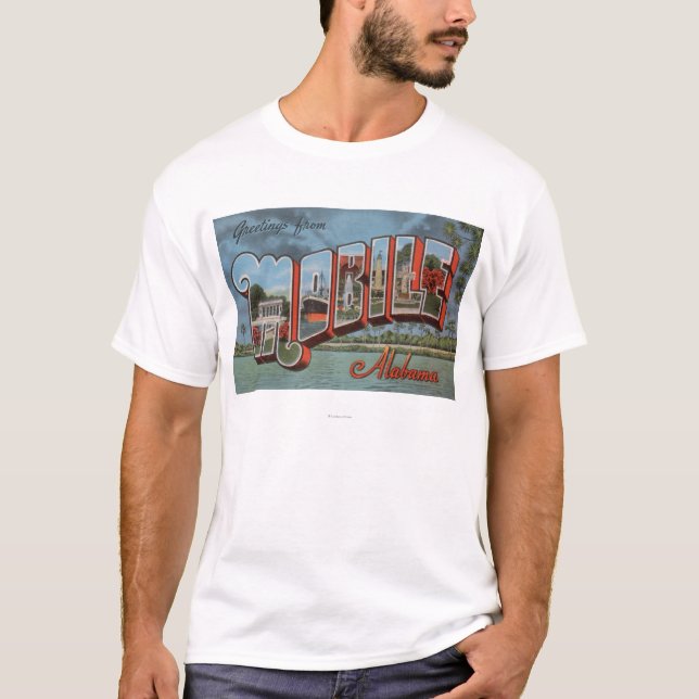 Mobile, Alabama (Fluss-Szene) T-Shirt (Vorderseite)