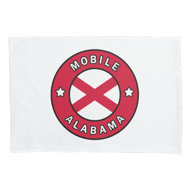 Mobile Alabama Kissenbezug (Vorderseite)