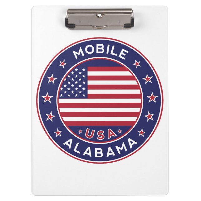 Mobile, Alabama Klemmbrett (Vorderseite)