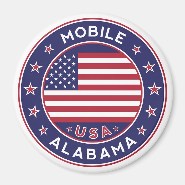 Mobile, Alabama Magnet (Vorne)