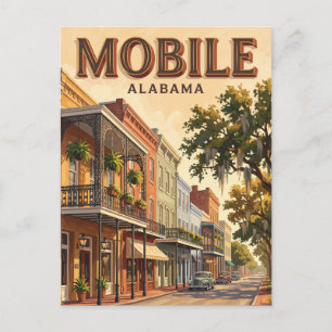 Mobile Alabama Postkarte