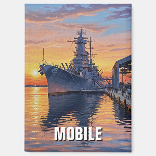 Mobile Alabama Travel Magnet