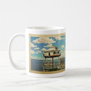 Mobile Alabama Vintage Reise Kaffeetasse