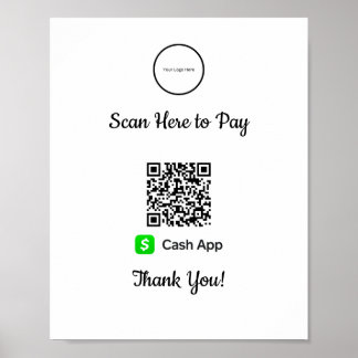 Mobile App-Zahlung | Zur Bezahlung scannen Poster