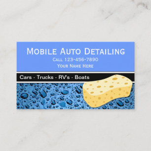 Mobile Auto - Detaillierte Visitenkarten Visitenkarte