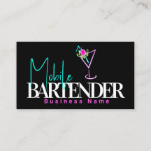 Mobile Barkeeper Club Bar Neon Drinks B