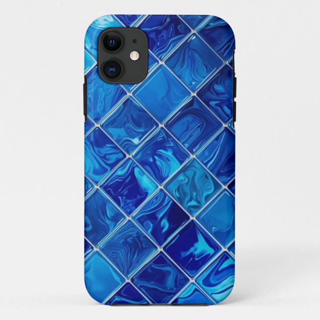 Mobile Case für das blaue Mosaikbild (Rückseite)