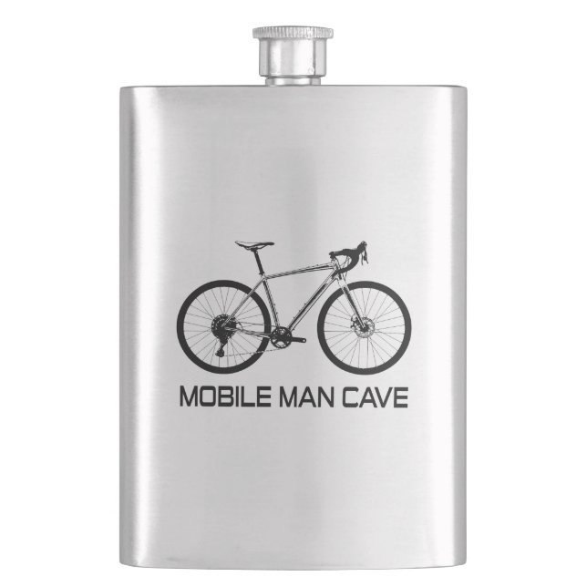 Mobile Man Cave Bike Flachmann (Vorderseite)