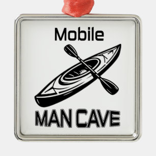 Mobile Man Cave Kayak Ornament Aus Metall