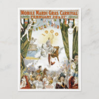 Mobile Mardi Gras1900 Poster