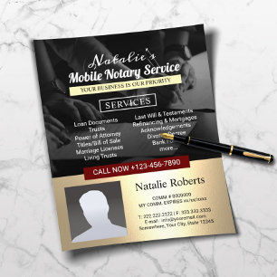 Mobile Notar Loan Signing Agent Gold-Foto Flyer