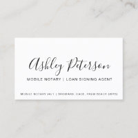 Mobile Notar öffentlich elegante Typografie minima