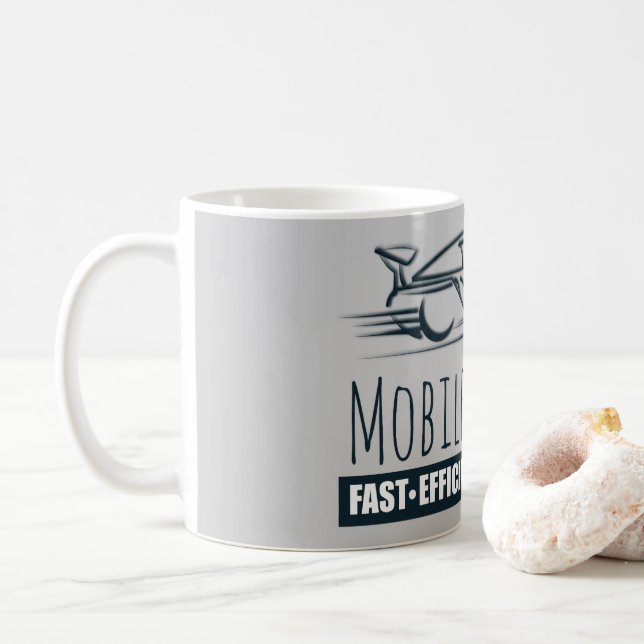 Mobile Notar Public Fast Car Kaffeetasse (Mit Donut)