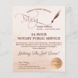 Mobile Notar- und Kreditsignatur Rosa-Gate-Fliege Flyer