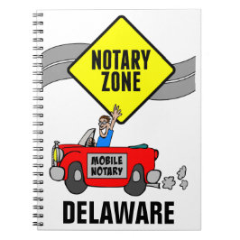 Mobile Notar Zone Red Sports Car Delaware Notizblock