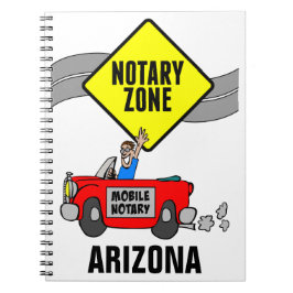 Mobile Notar Zone Roter Sportwagen Arizona Notizblock
