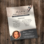 Mobile Notare Service Elfenbeingold Glitzer Foto Flyer<br><div class="desc">Mobile Notary Service Moderne Elfenbeingolden Glitzer Foto Flyer.</div>
