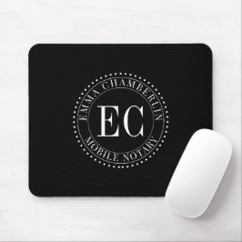Mobile Notary Public Logo  Mousepad