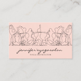 Mobile Yoga-Klasse im Pink Gym Visitenkarte
