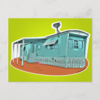 Mobile Zuhause-Postkarte