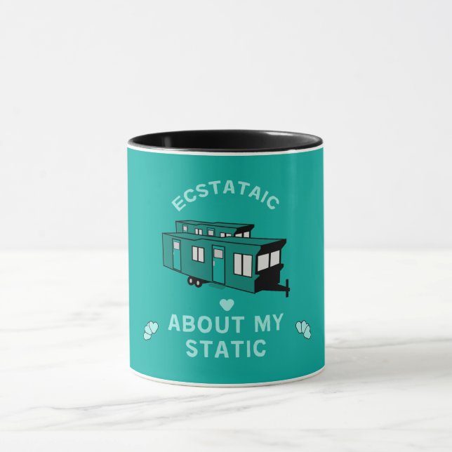 Mobile Zuhause | Statische Karawane | Neue Zuhause Tasse (Zentrum)