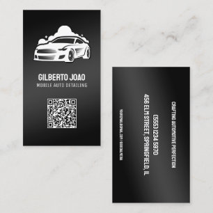 Mobiler Auto-Detailer benutzerdefinierter QR Visitenkarte