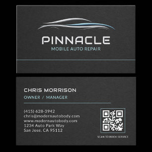 Mobiler Auto-Reparatur-QR-Code-Professional Visitenkarte