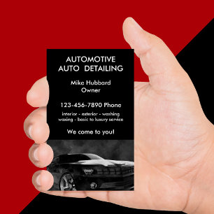 Mobiler Autodetailing-Service Visitenkarte