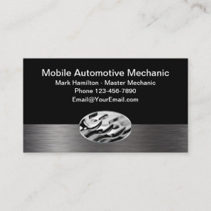 Mobiler Automechaniker-Entwurf Visitenkarte