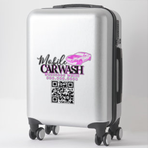 Mobiler Autowasch-Detailing-Geschäft QR-Code Aufkleber