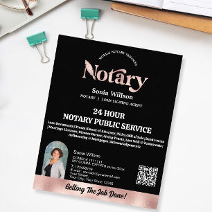 Mobiler Notar & Darlehensunterzeichnungs-Agent QR- Flyer