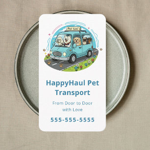 Mobiles Pet-Taxi Pet-Chauffeur Veterinärtransport Visitenkarte