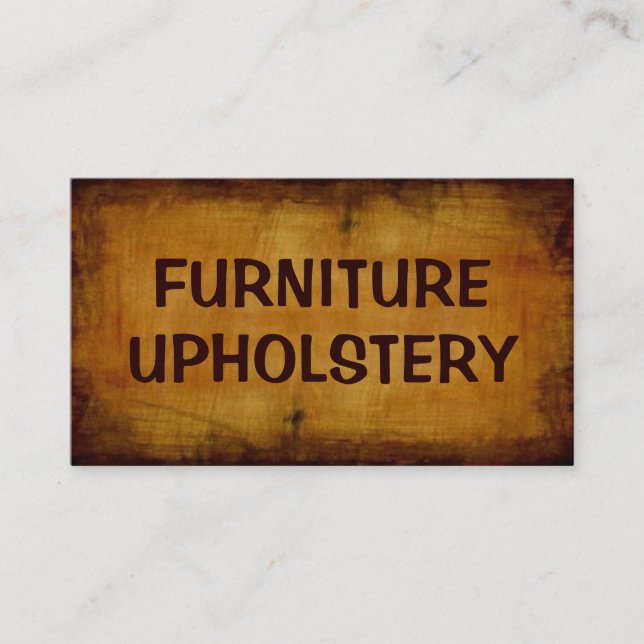 Mobilier Upholstery Antique Carte de visite (Devant)