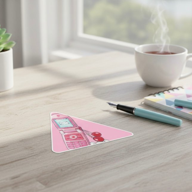 Mobiltelefon Dreieckiger Aufkleber (Von Creator hochgeladen)