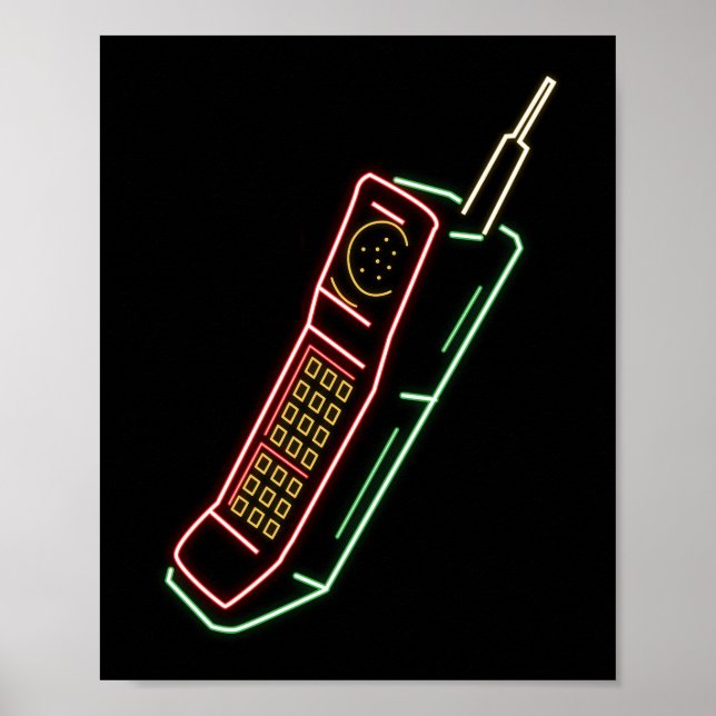 Mobiltelefon Mobiltelefon Telefon Vintag alt Poster (Vorne)