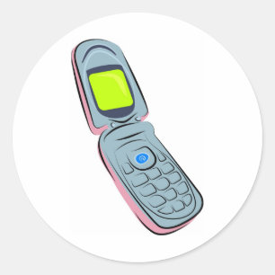 Mobiltelefon Runder Aufkleber