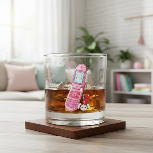 Mobiltelefon Whiskyglas