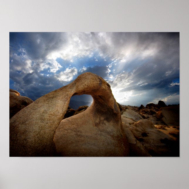 Mobius Arch Sunset - Alabama Hills Poster (Vorne)