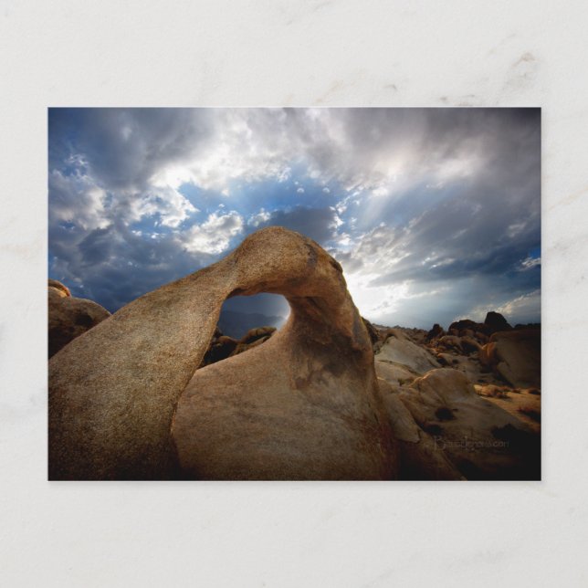 Mobius Arch Sunset - Alabama Hills Postkarte (Vorderseite)