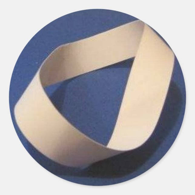 Möbius Runder Aufkleber (Vorderseite)