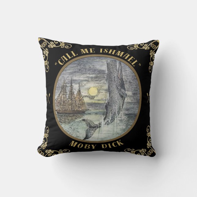 Moby Dick Coussin de devis (Recto)