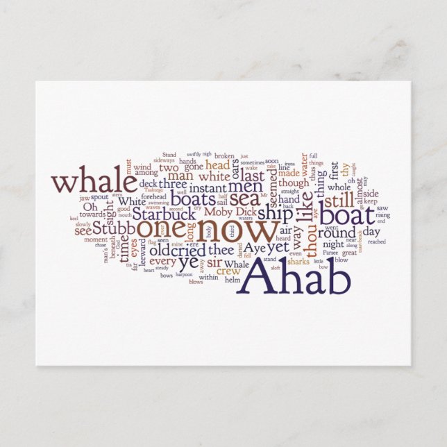 Moby Dick derniers chapitres carte postale (Devant)