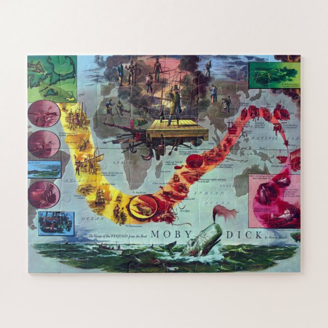 Moby Dick Herman MelvilleDie Reise des Pequod (Horizontal)