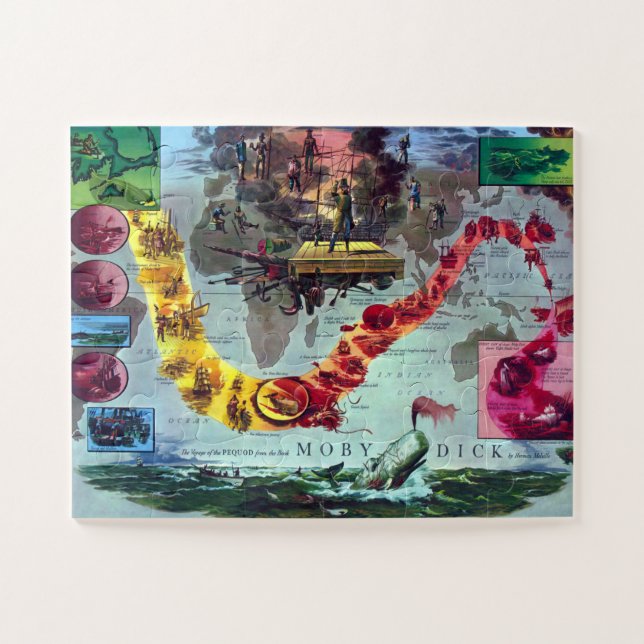 Moby Dick Herman MelvilleDie Reise des Pequod (Horizontal)